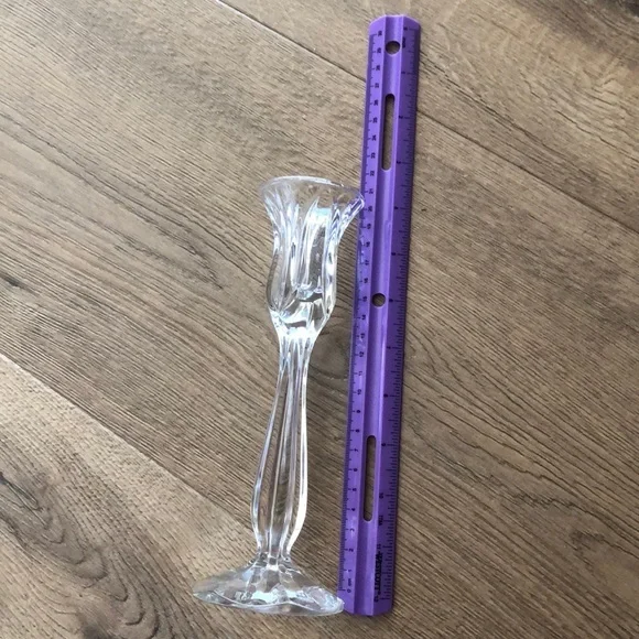 GORHAM‎ CRYSTAL TULIP CANDLESTICKS CANDLE HOLDERS. - Picture 7 of 7